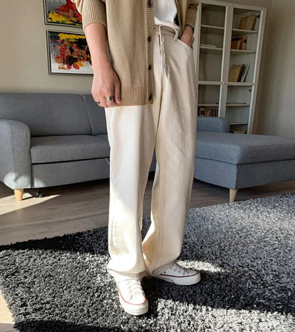 VG Cream Wide Pants R&T